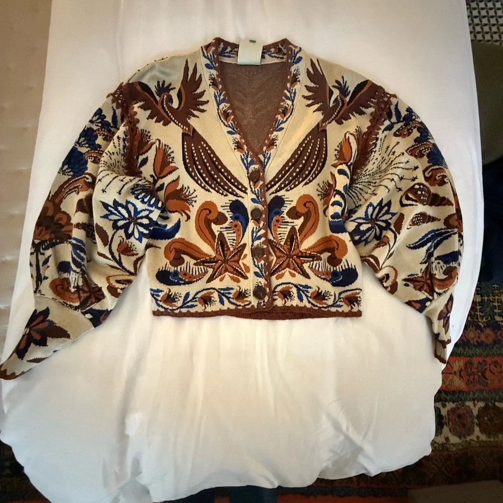 Farm Rio Land Nature Sand Knit Cardigan - Picture 11 of 11